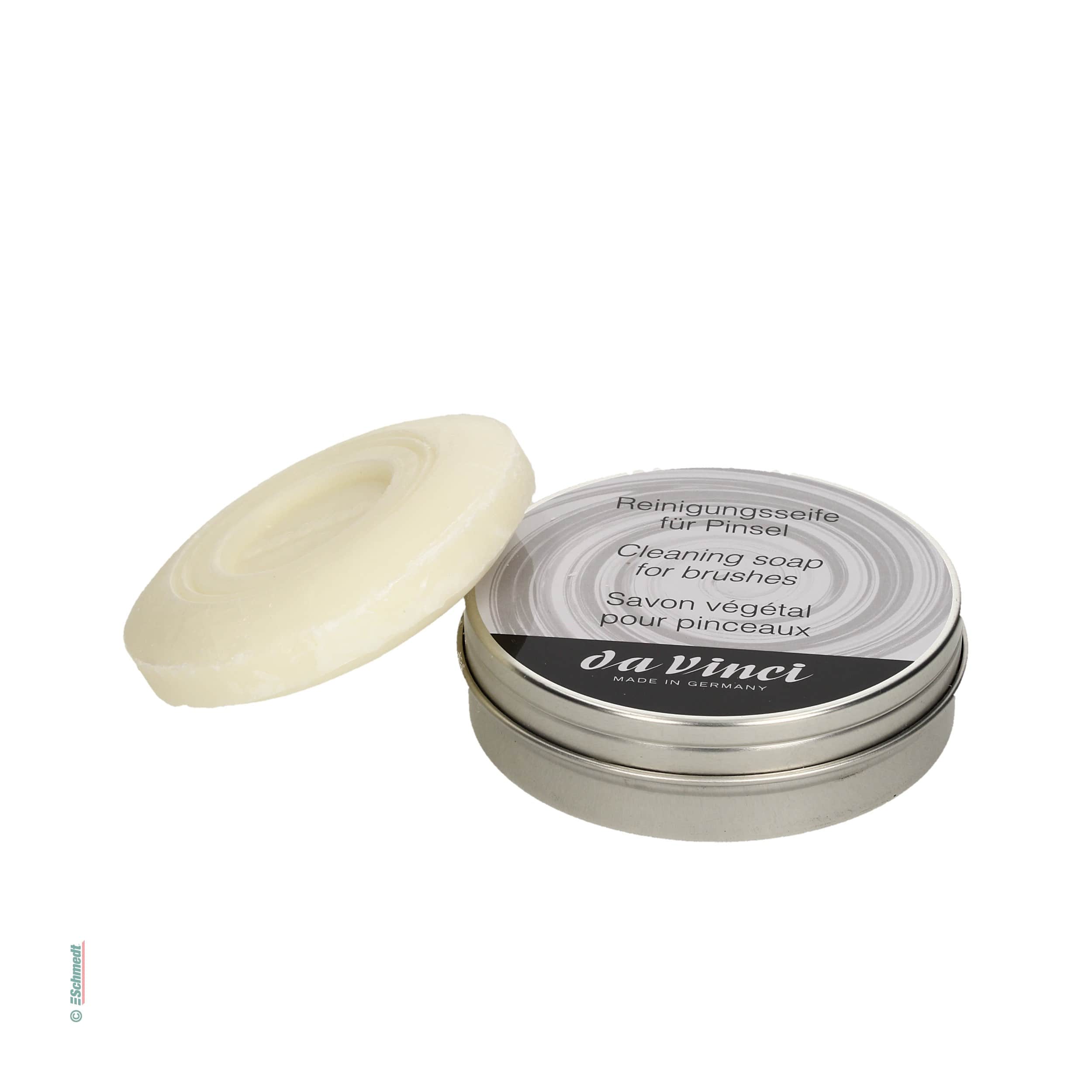 Jabón vegetal para pinceles - Tarro de 85 g - Aplicación: para limpiar y cuidad la cabeza de los pinceles... - imagen-1