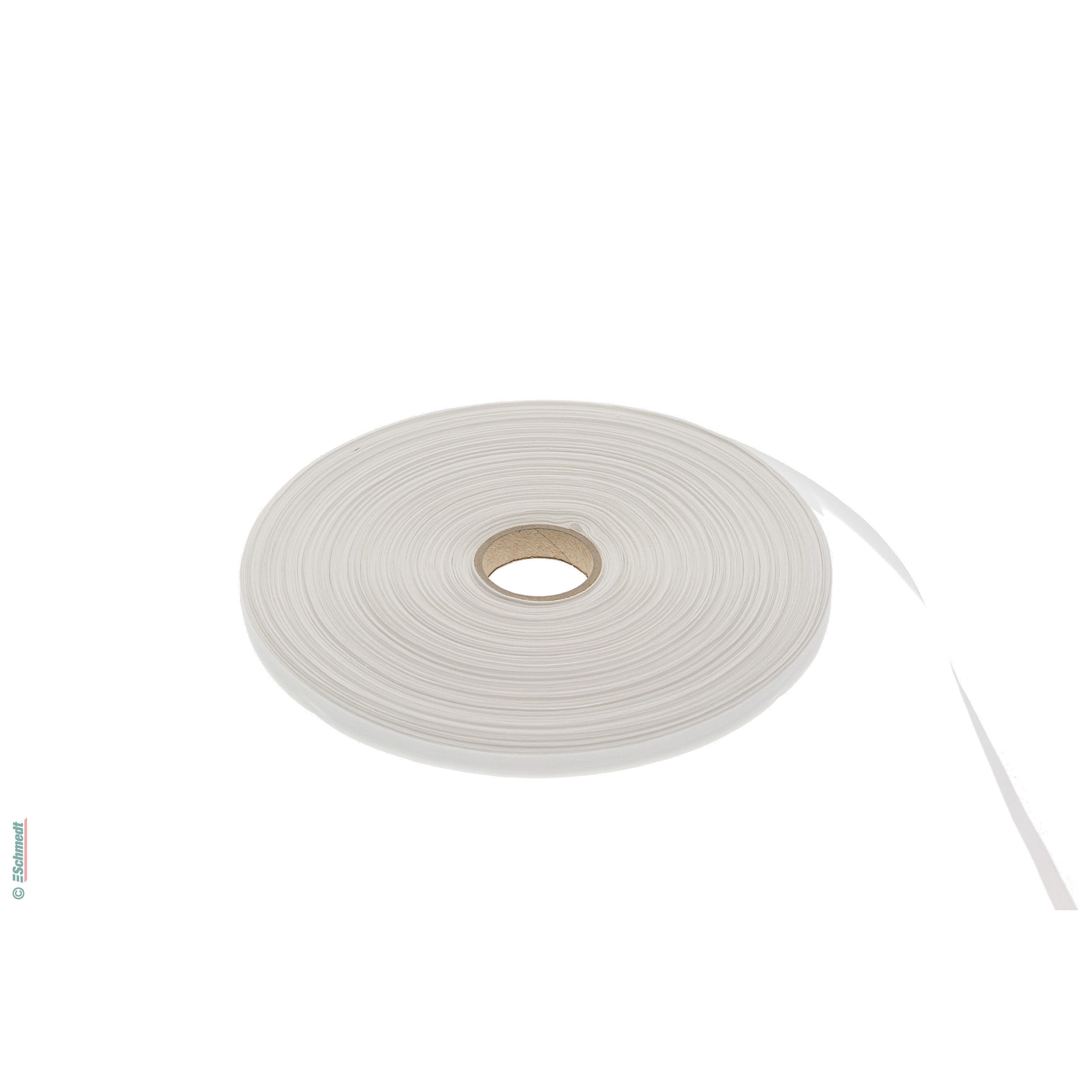 Cinta para carpetas - cinta fina de hilo - Anchura (en mm) 10 - Color blanco - para cerrar carpetas y libros...