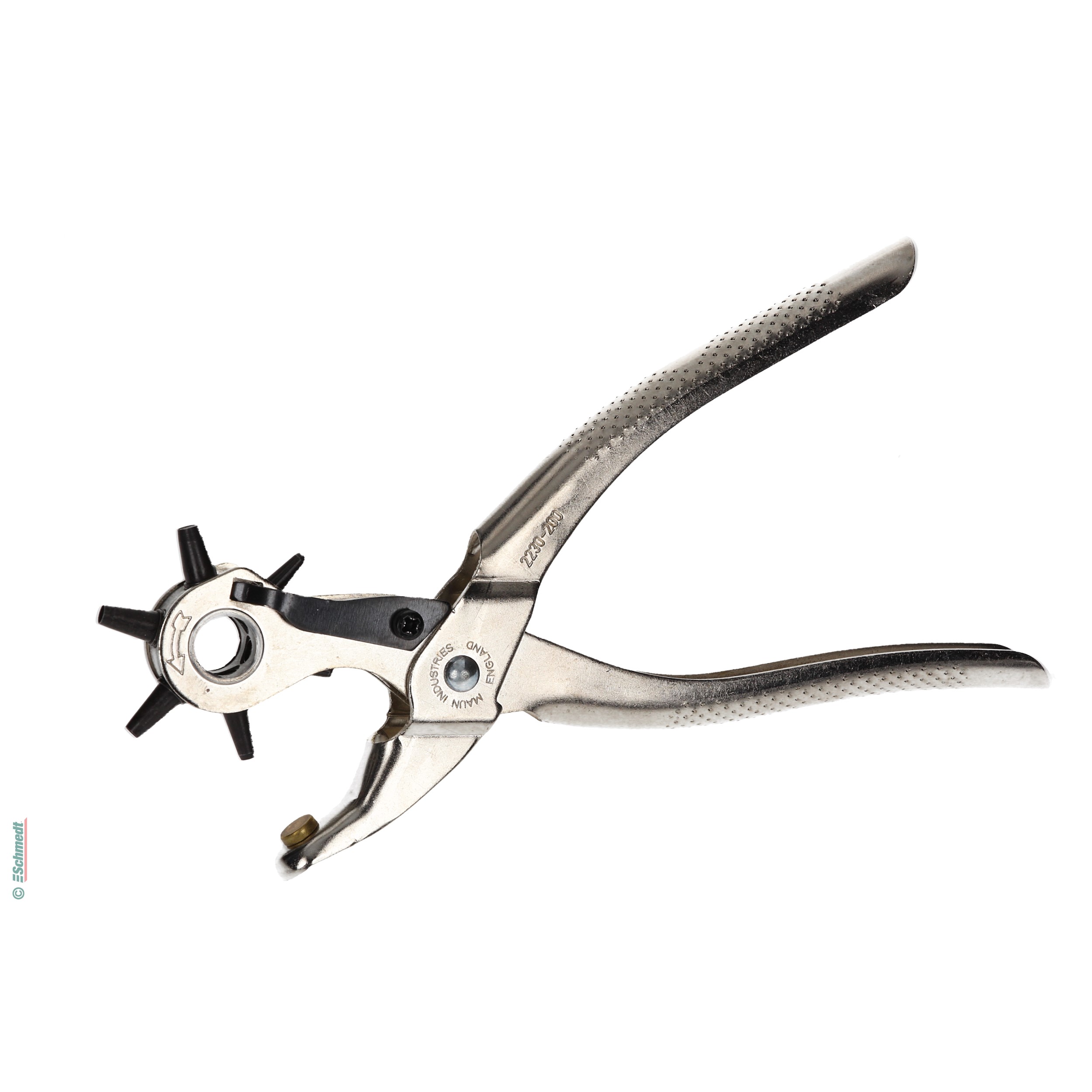 cnbtr 12,5 cm piel Piercing perforación de herramientas agujero costura punzón con mango de madera juego de 5 