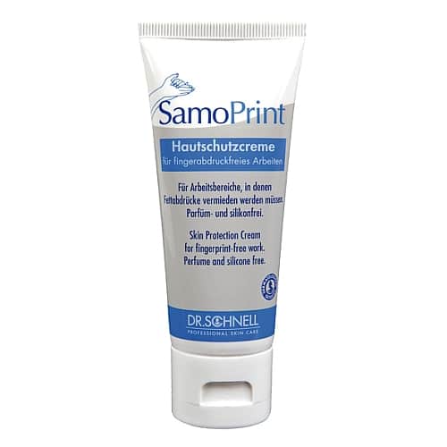 Dr. Schnell Samoprint - Crema de manos - Tubo de 75 ml - Protege piezas de trabajo delicadas de huellas dactilares y la piel del trabajador ... - imagen-1