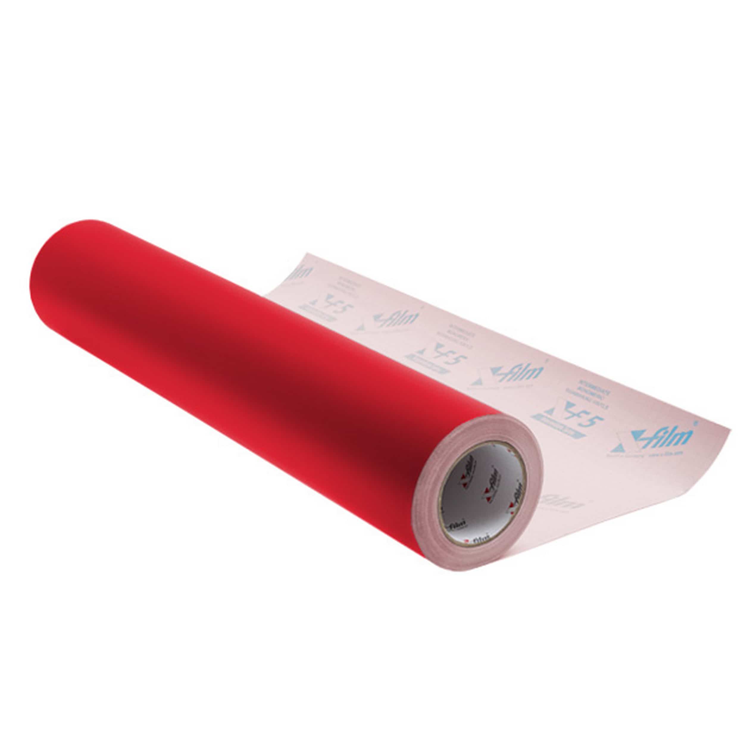 XF 5 - lámina de protección autoadhesiva - Color: 5051 = rojo (RAL 3002) - adecuado para superficies lisas y planas, se puede usar tanto en ...