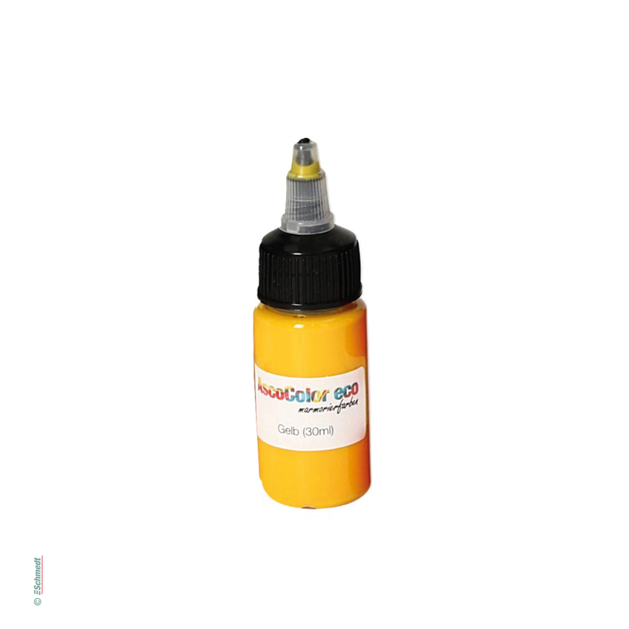 AscoColor eco - Pintura para marmolar - Color 101 - amarillo - Contenido Botella / 30 ml - Aplicación: para crear sus propios papeles marmol...