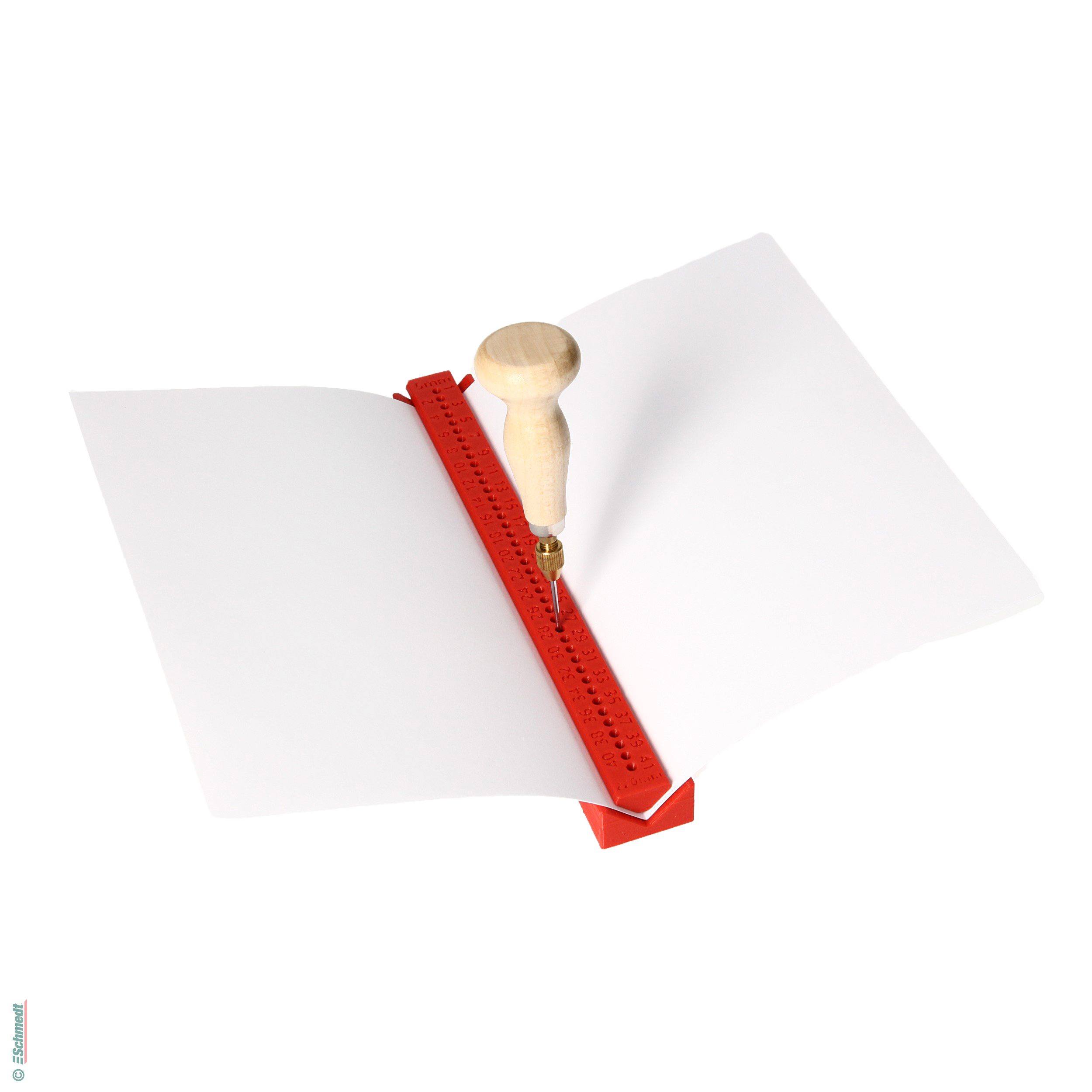 Barra de punción Mini - para agujerear las capas de papel antes de coserlas a mano - Aplicación: para perforar fácil y uniformemente las cap... - imagen-1