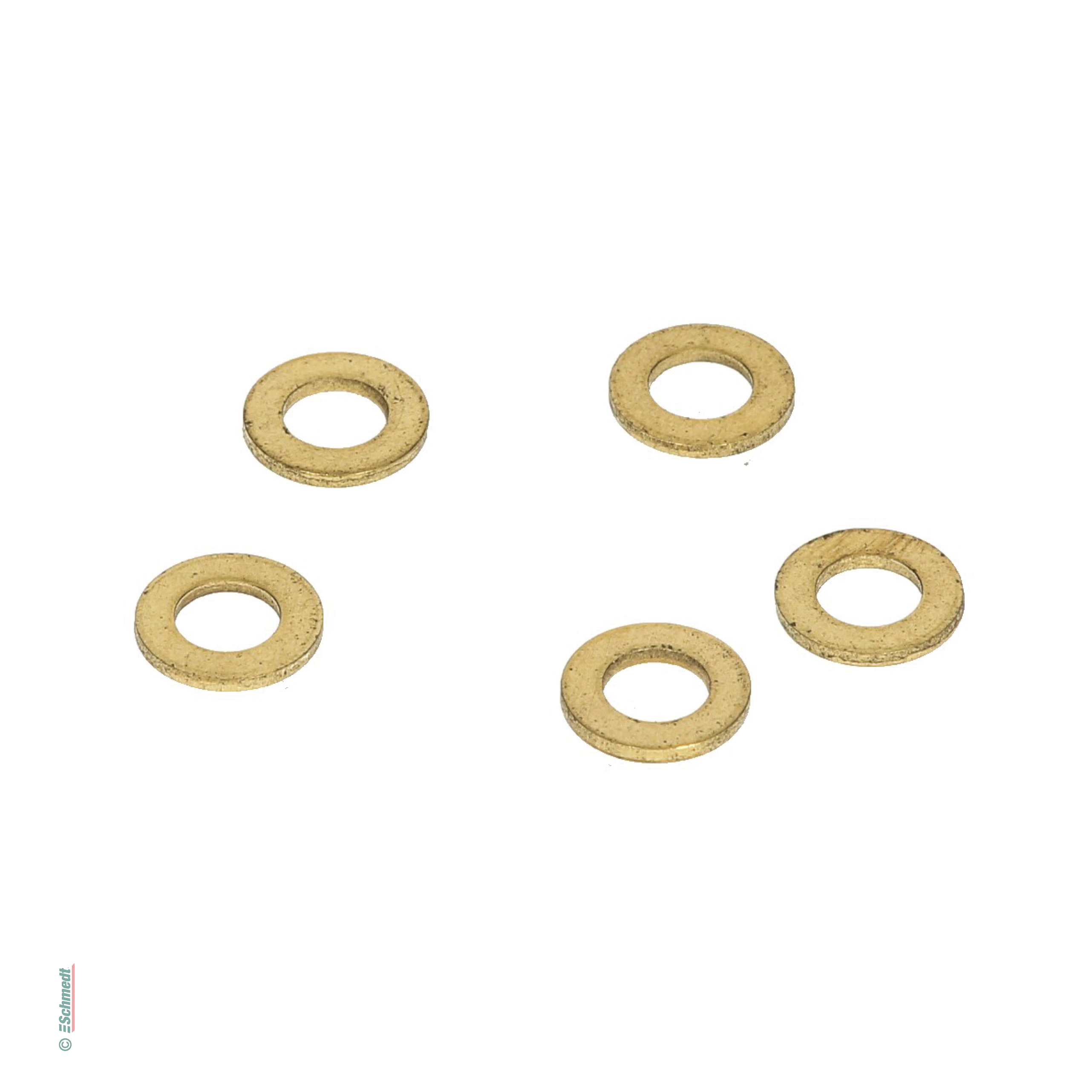 Arandela para tornillo de encuadernación - calidad estándar - Metal latonado, dorado - » Grosor: aprox. 1 mm
» Ø exterior: aprox. 9,8 mm 
...