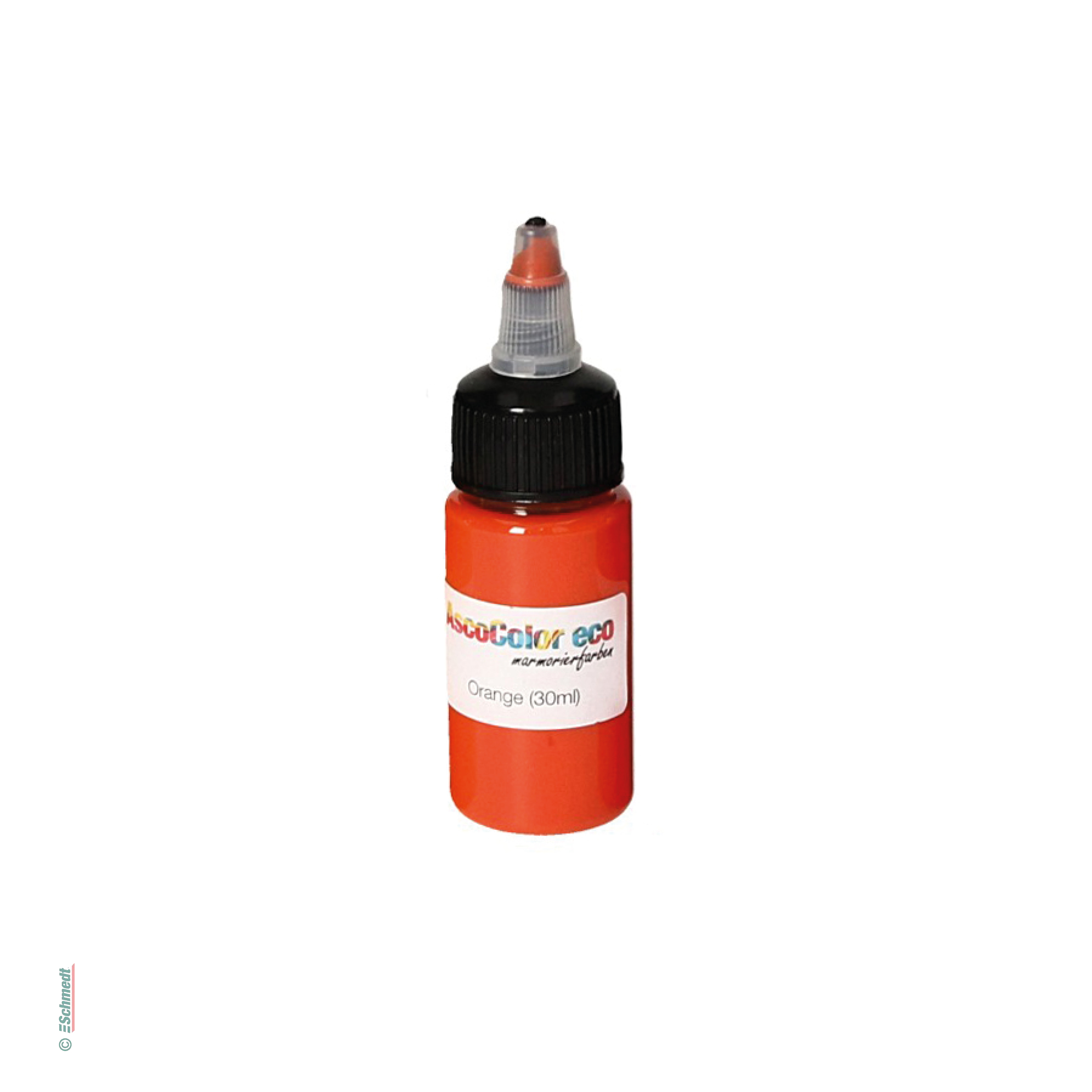 AscoColor eco - Pintura para marmolar - Color 102 - naranja - Contenido Botella / 30 ml - Aplicación: para crear sus propios papeles marmola...