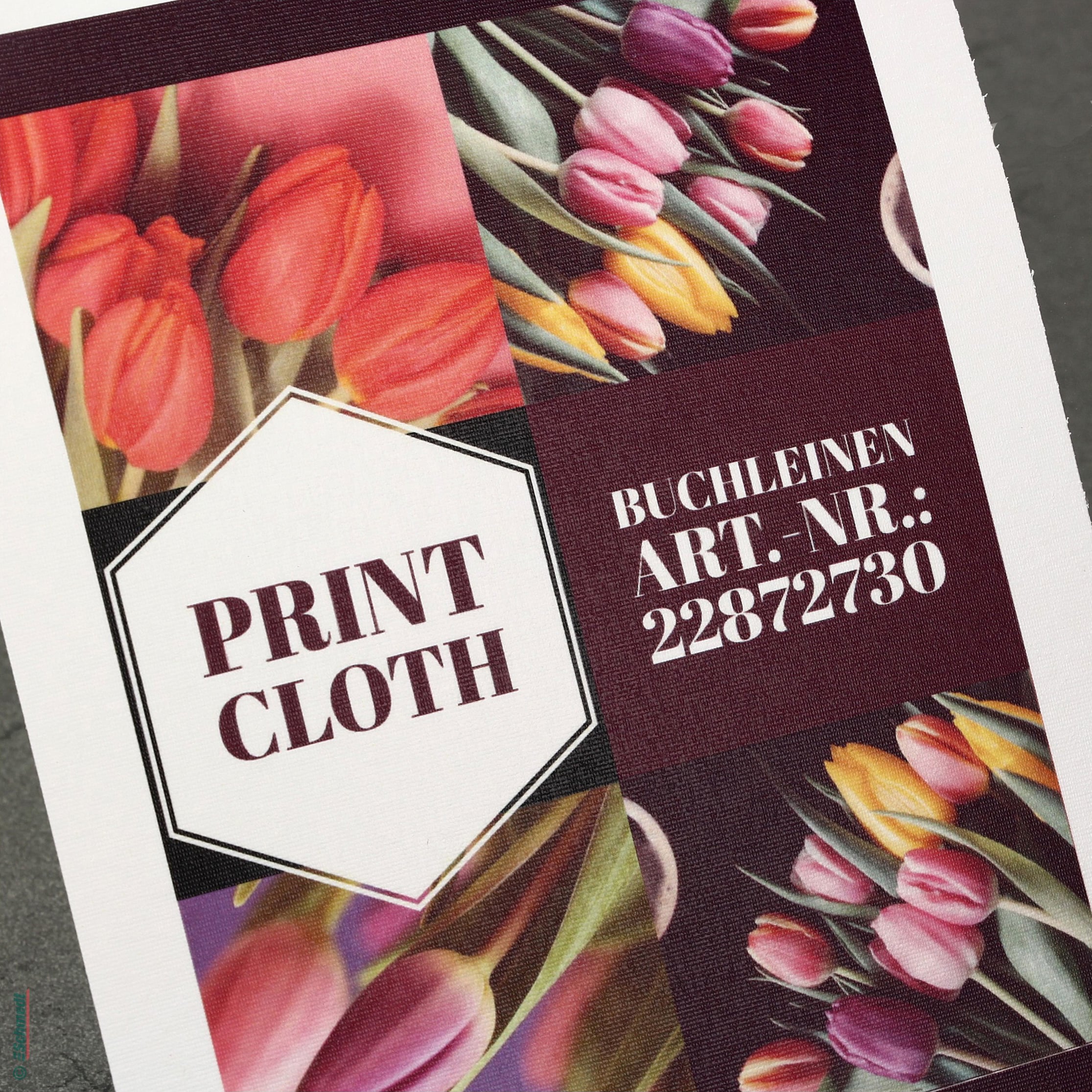 Digital Print Cloth | con papel contracolado - Tipo estilo Tela para libros - Color blanco claro - para impresión personalizada para product... - imagen-1