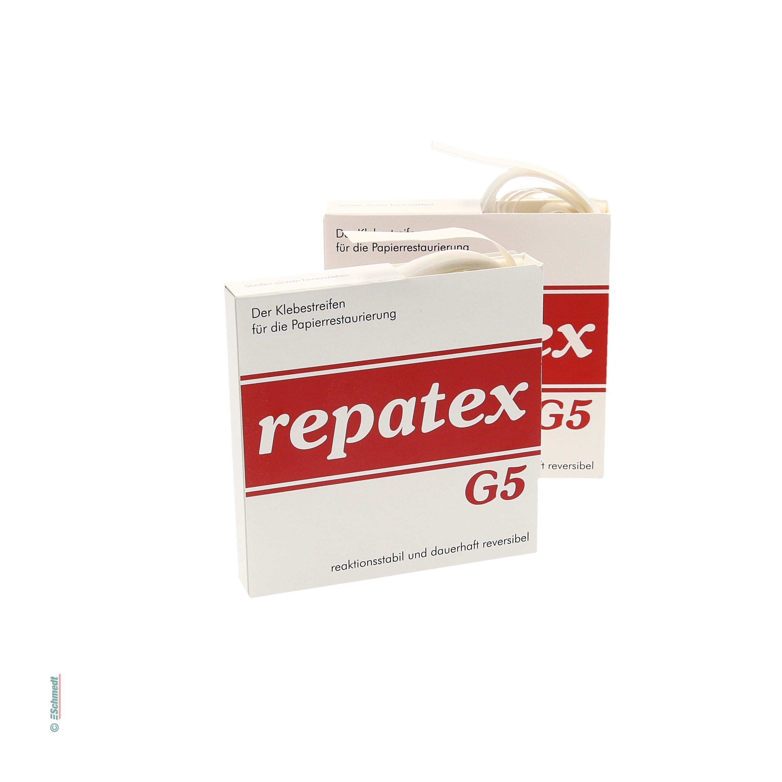 RepaTex G5 - Tiras para reparar, engommadas - muy transparente - Paquete con 20 tiras - para reparaciones exigentes de objetos delicados de ...