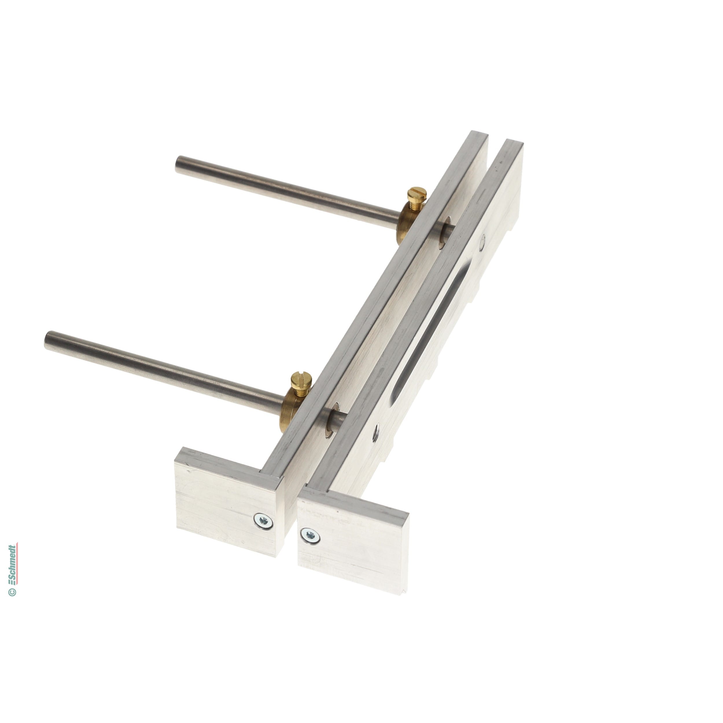 Separador para franquicias - con ancho ajustable, de aluminio - Aplicación: para la alineación/posicionamiento exacto de los tableros de cub...