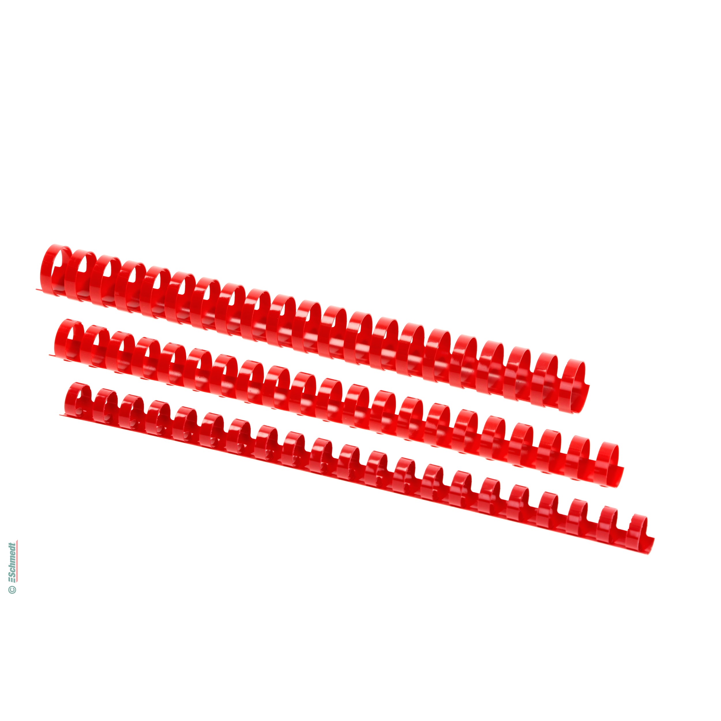 Canutillos de plástico - redondo - colorado  (limitado) - Color rojo - Diámetro (en mm) 25 - » Canutillos óptimos para encuadernar
» Ø = gr... - imagen-1