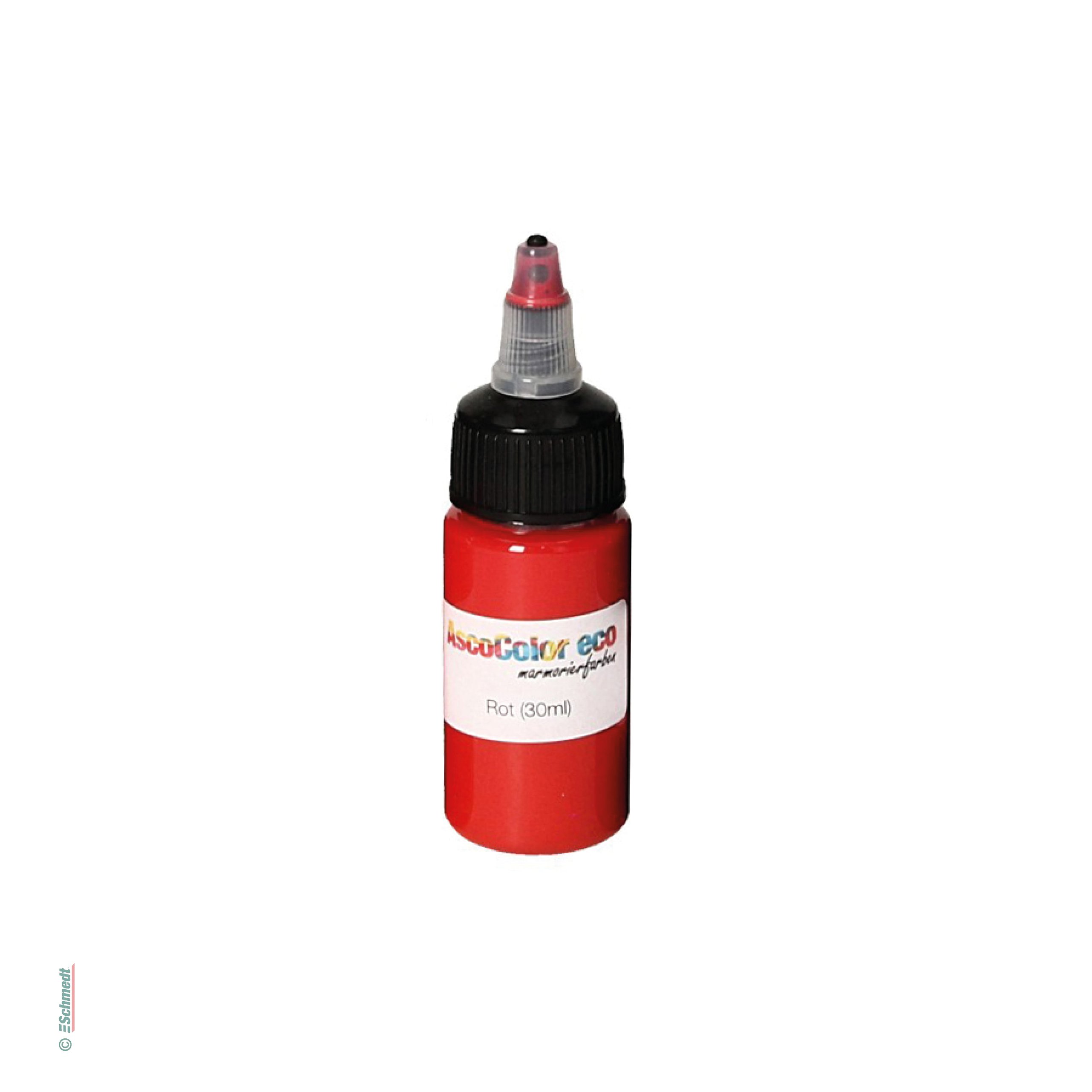 AscoColor eco - Pintura para marmolar - Color 103 - rojo - Contenido Botella / 30 ml - Aplicación: para crear sus propios papeles marmolados...