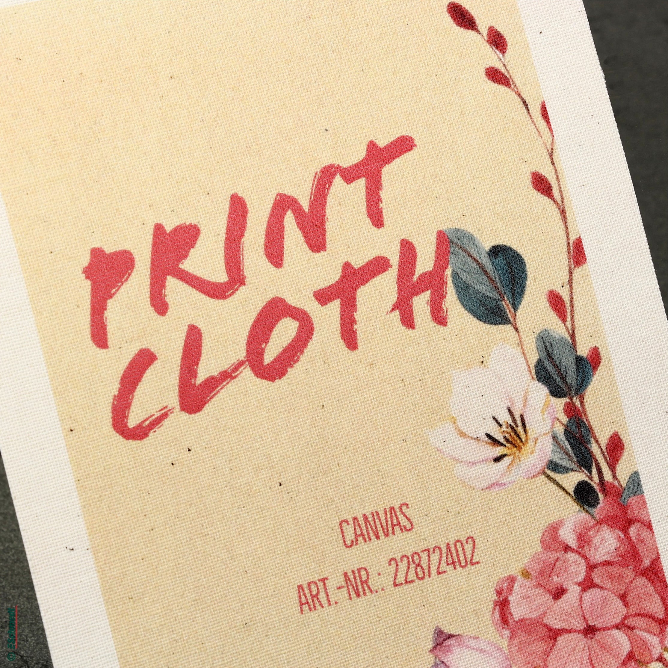 Digital Print Cloth | con papel contracolado - Tipo estilo Canvas - Color natural - para impresión personalizada para productos con material... - imagen-1