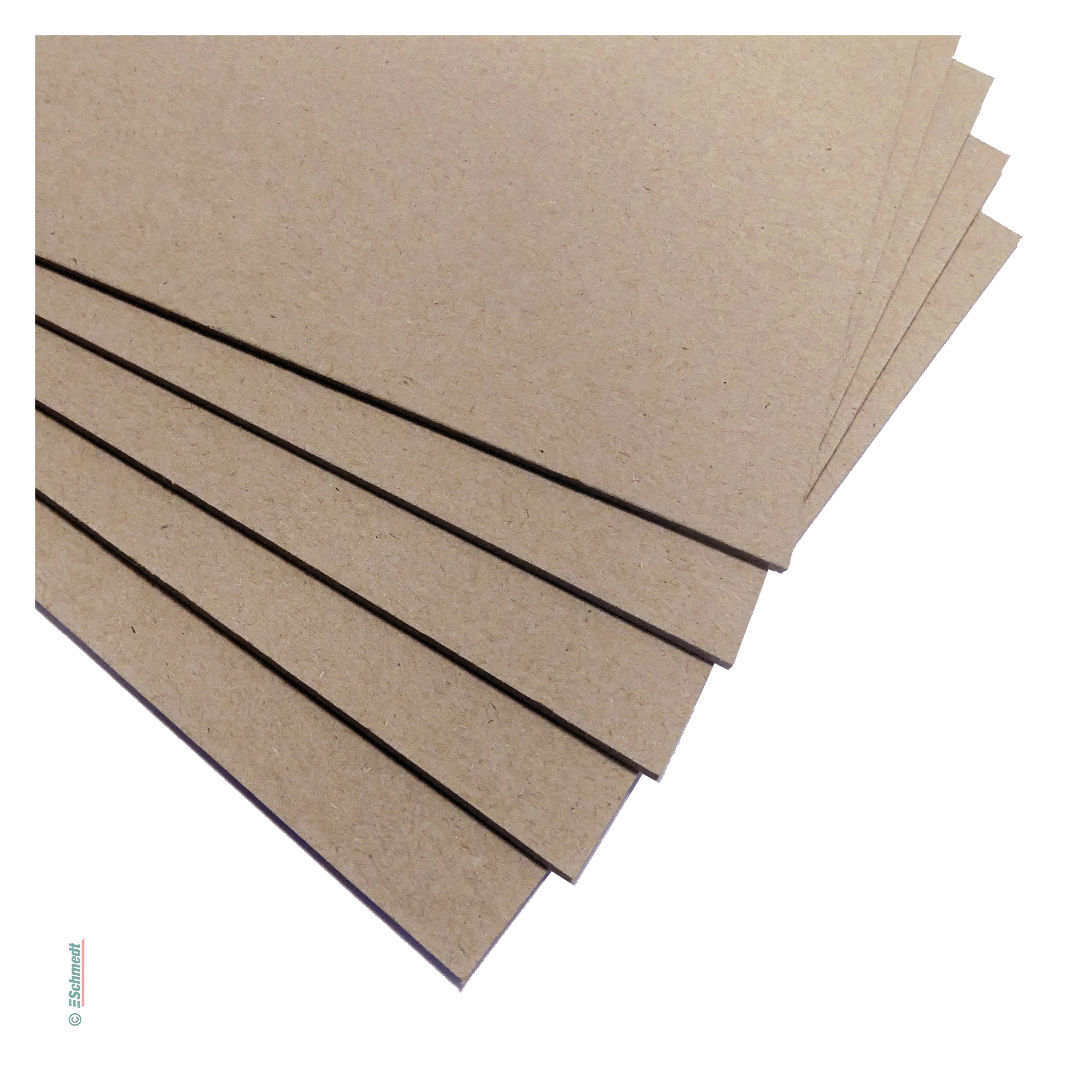 Cartón gris precordaco en tamaños DIN - de cartón gris de encuadernación - Grosor: 2,0 mm - » Paquete de 20 piezas

» superficie lisa por ... - imagen-1